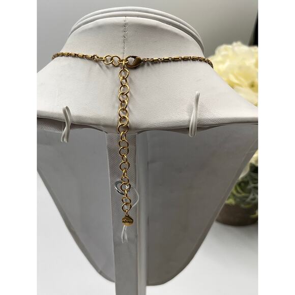 Stella & Dot Blue Turquoise Mosaic Stone Tile Detachable Pendant Necklace‎ - Picture 4 of 8